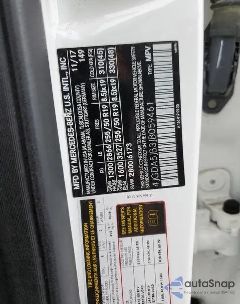 2018 Mercedes-Benz Gle 350 z USA, uszkodzony, nr VIN 4JGDA5JB3JB059461